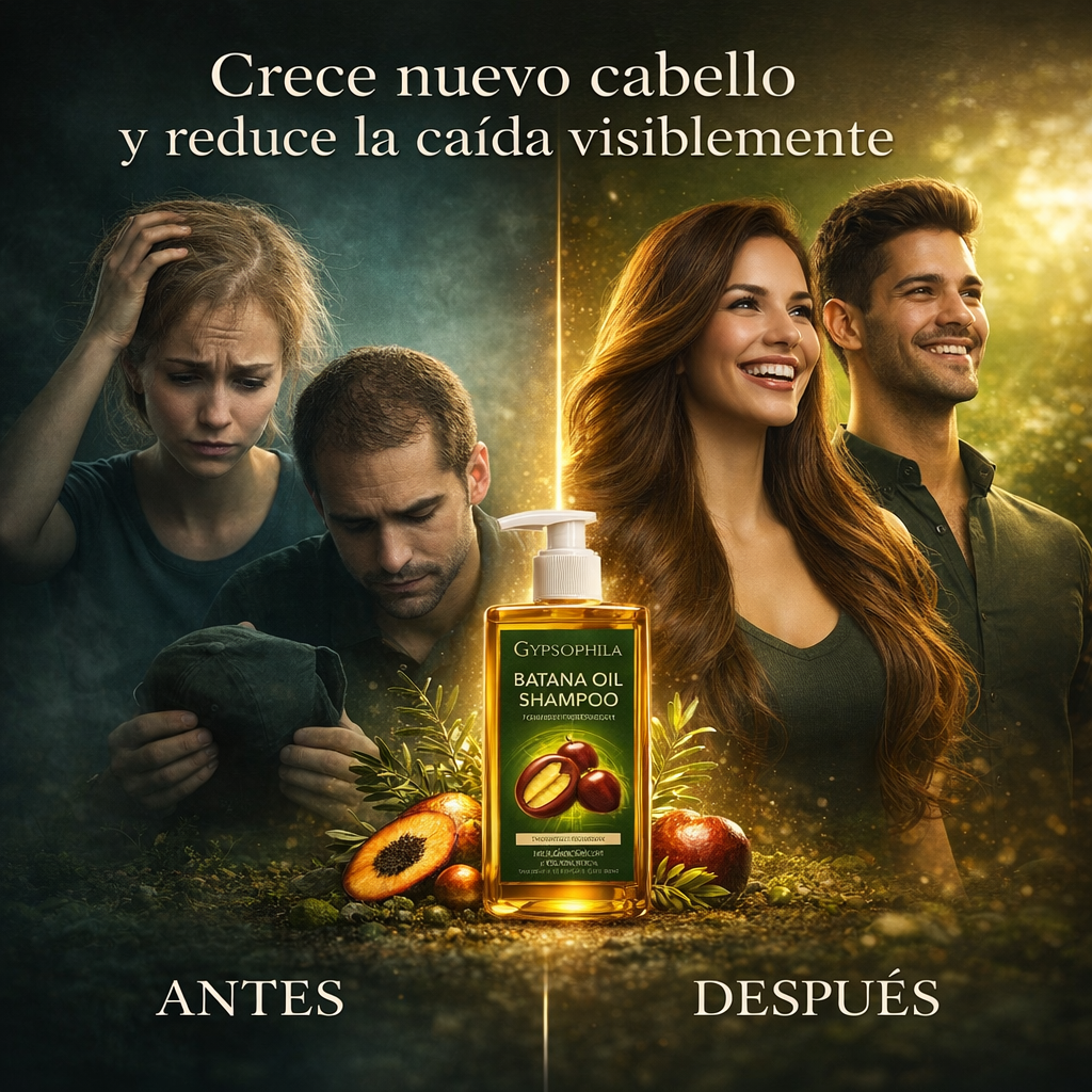 Batanoil™ Shampoo con Aceite de Batana Crece nuevo cabello y reduce la caída visiblemente